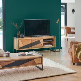 Meuble TV 2 portes 150 cm GRAFFIK