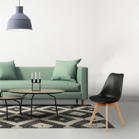 Chaise Scandinave avec coque rembourrée