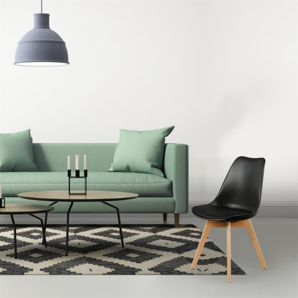 Chaise Scandinave avec coque rembourrée