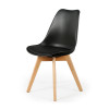 Chaise Scandinave avec coque rembourrée