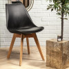 Chaise Scandinave avec coque rembourrée