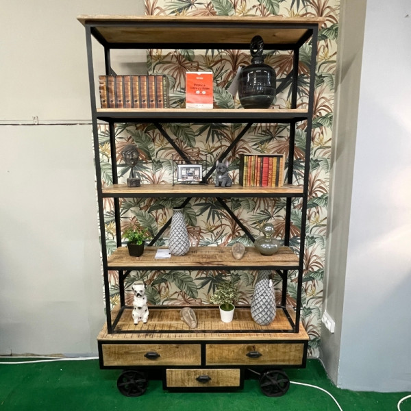 Bibliothèque à roulettes