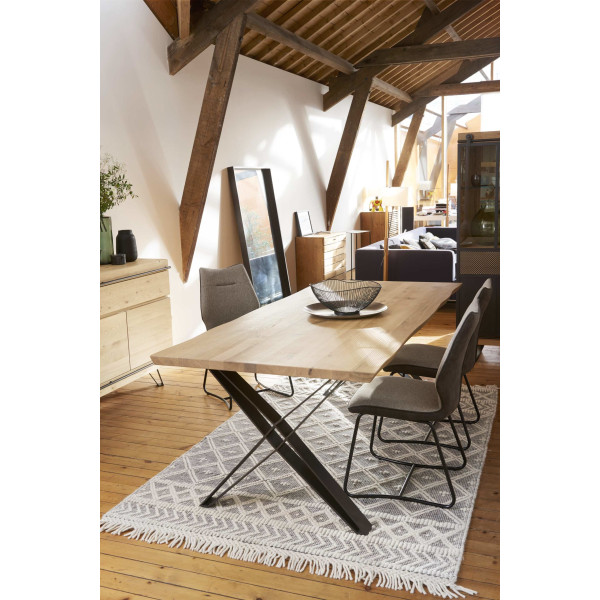 TABLE FUSION PIED X - LARGEUR 100 CM