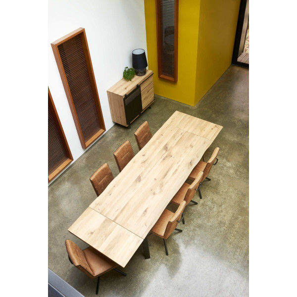 TABLE FUSION PIED X - LARGEUR 100 CM