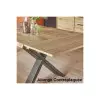 Table 4 pieds FUSION Largeur 110cm
