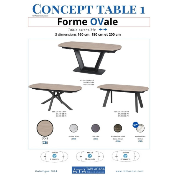 Table Ovale