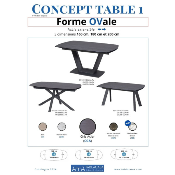 Table Ovale