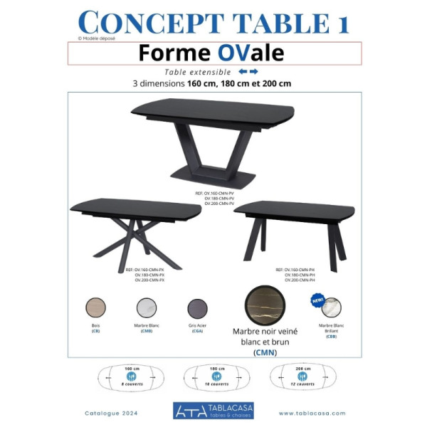 Table Ovale
