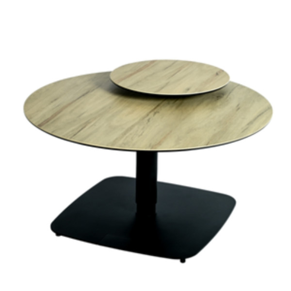 Concept Table Basse Ronde - Plateau Double