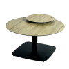 Concept Table Basse Ronde - Plateau Double