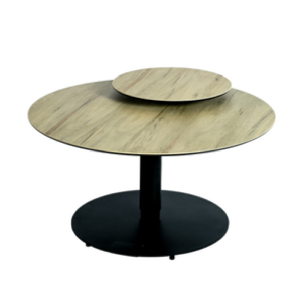 Concept Table Basse Ronde - Plateau Double