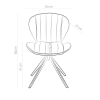 Lot de 6 Chaises pivotantes Butterfly
