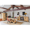 Vitrine 2 Portes bois 1 porte verre LEGEND
