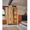 Vitrine 2 Portes bois 1 porte verre LEGEND