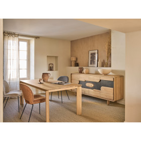 Table de repas 4 pieds dessus bois ABSOLU