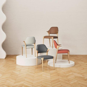 Chaise LAGOON cuir Artico