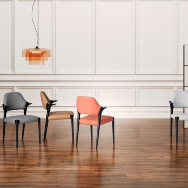 Chaise LAGOON cuir Artico