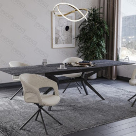 Table avec allonge 180 cm CONFORT-TABLE