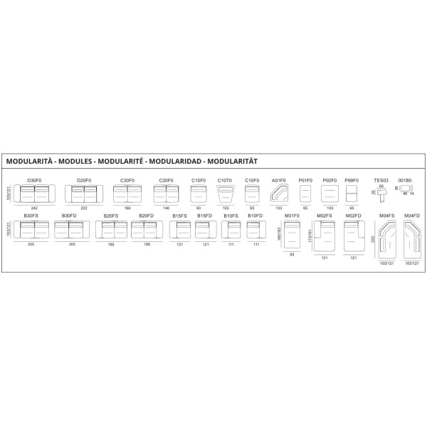 Canapé LIBRA modulable