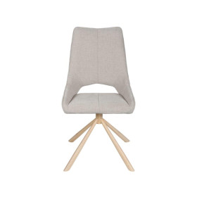 Chaise GASTON pied métal effet bois