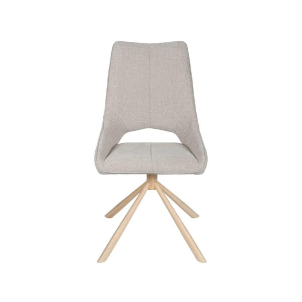 Chaise GASTON pied métal effet bois