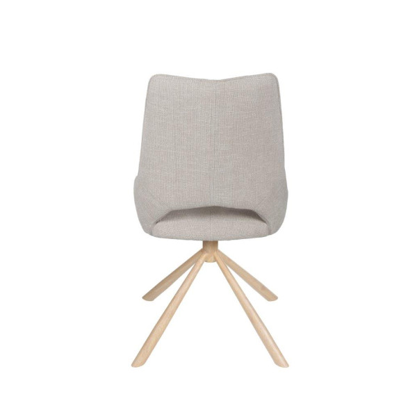 Chaise GASTON pied métal effet bois