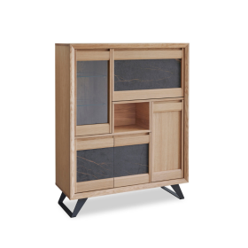 RANGEMENT 4 PORTES - 1 ABATTANT DELTA - CÉRAMIQUE