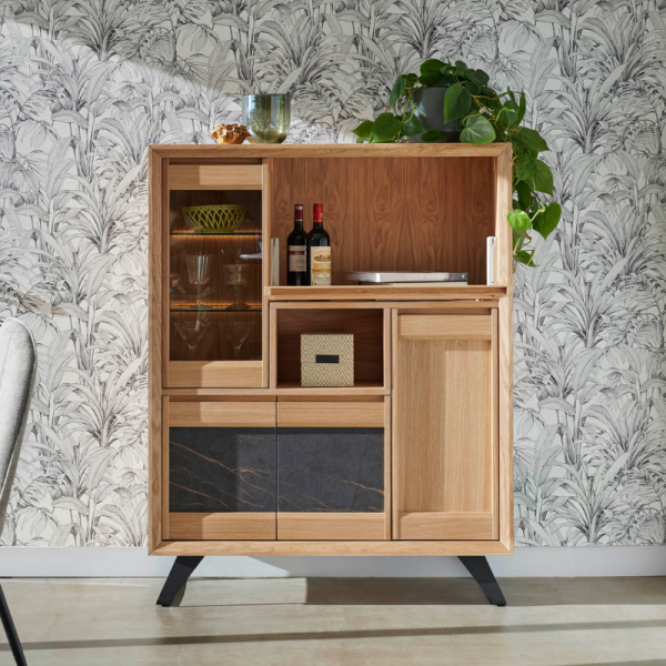 RANGEMENT 4 PORTES - 1 ABATTANT DELTA - CÉRAMIQUE