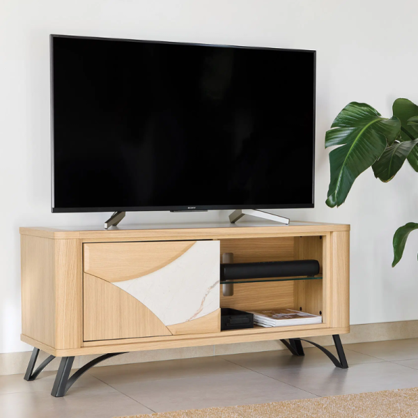 MEUBLE TV RIVIERA 1 PORTE - 120 CM