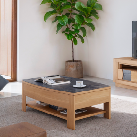 TABLE BASSE CORTO PLATEAU RELEVABLE