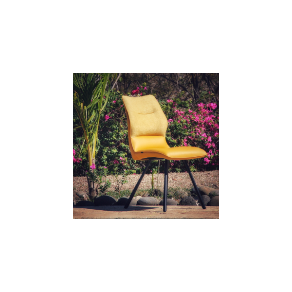 Lot de 4 chaises LINKY Jaune modèle d'exposition
