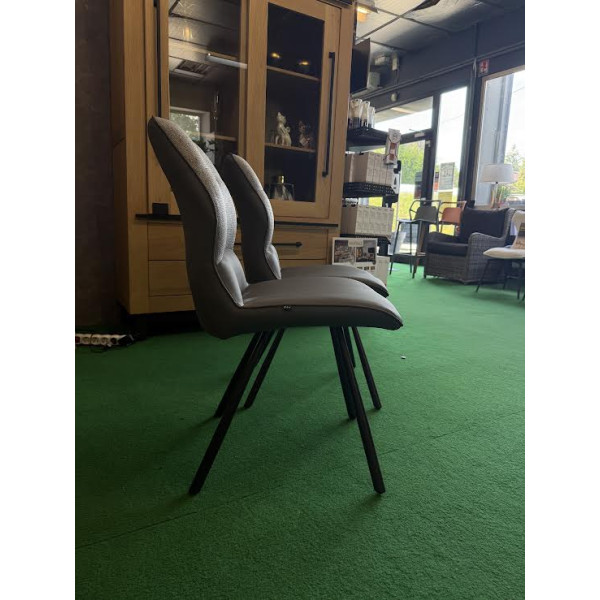 Lot de 2 chaises LINKY anthracite modèle d'exposition