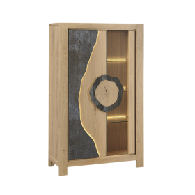 VITRINE MINERALE 2 PORTES