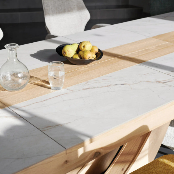 TABLE MINERALE - 160 - 220 CM