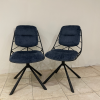 CHAISES LEXY BLEU LOT DE 2 - MODÈLE D'EXPOSITION