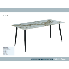 Table rectangulaire fixe 120cm MARBLE