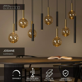 SUSPENSION 7 LAMPES JOSIANE