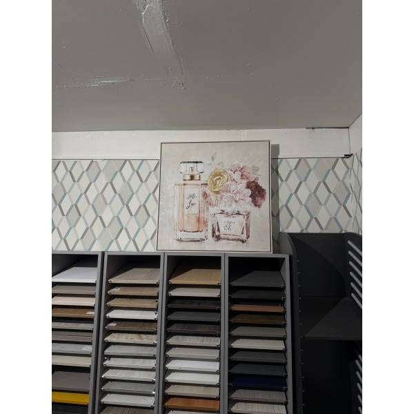 Tableau Flacon parfum 80x80 cm