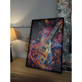 NEON Tableau guitare LED 6AA
