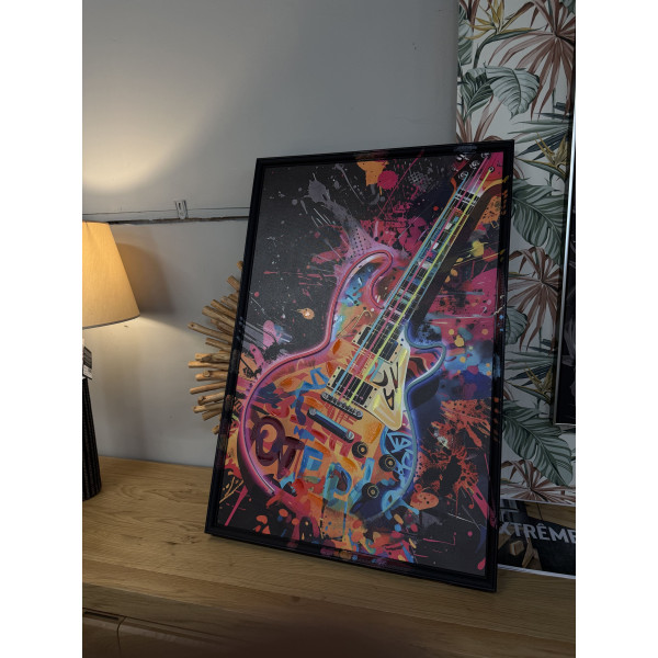 NEON Tableau guitare LED 6AA