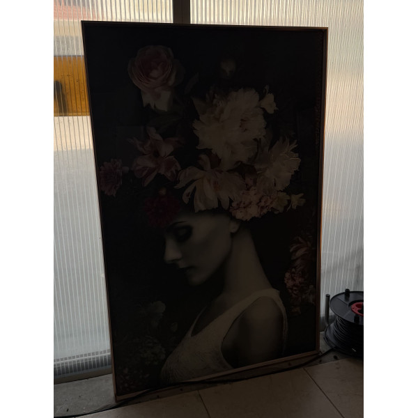 Photographie femme fleur 80x120