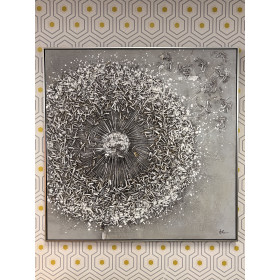 Tableau Pissenlit 100x100 cm