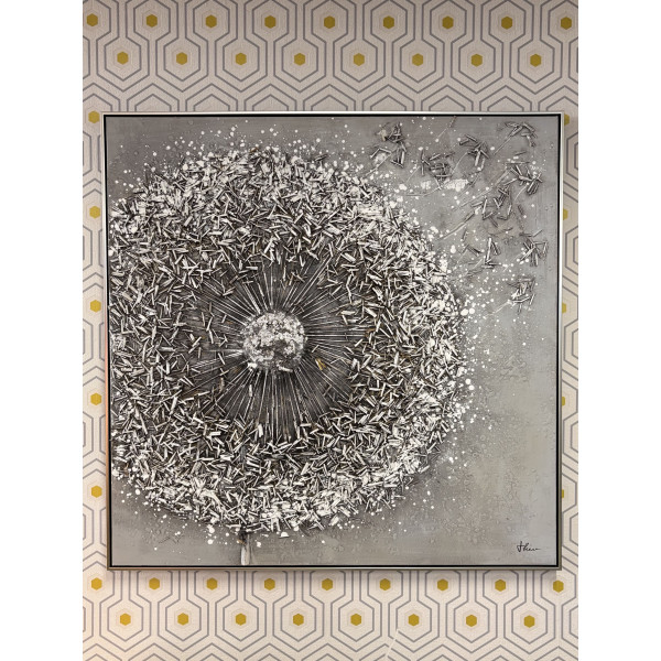 Tableau Pissenlit 100x100 cm