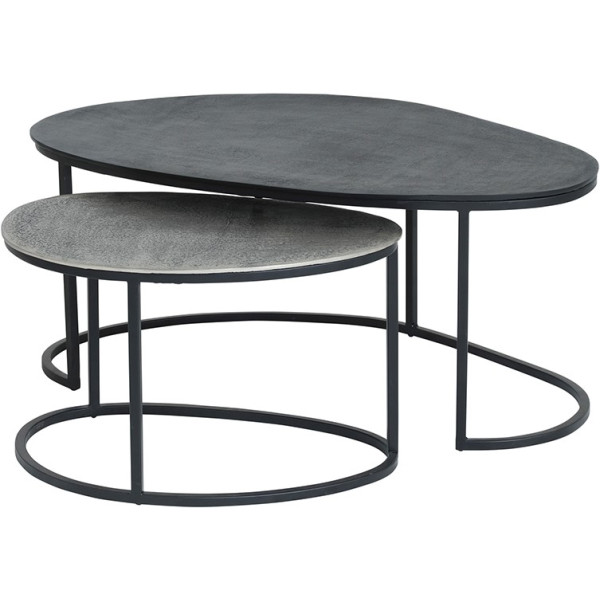 SET DE 2 TABLES BASSES NAPA