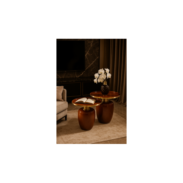 LOT DE DEUX TABLES BASSES TB010TE