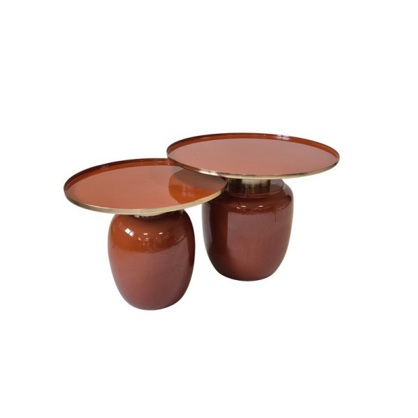LOT DE DEUX TABLES BASSES TB010TE