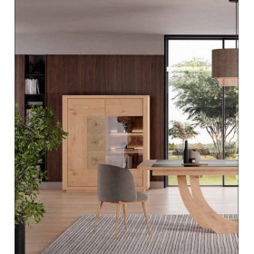 VITRINE 2 PORTES SAO PAULO Chêne - 248 CM