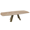 TABLE ATLAS PIED BRONZE