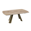 TABLE ATLAS PIED BRONZE