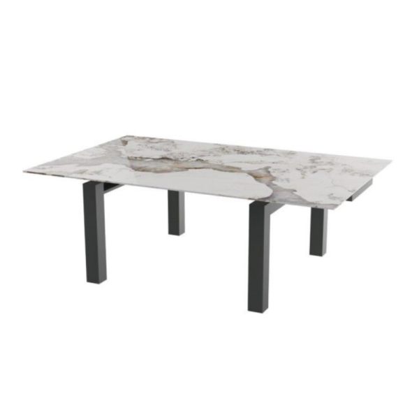 TABLE CÉRAMIQUE CARRÉE EXTENSIBLE HECTOR
